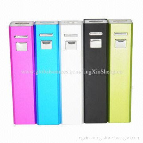 High-efficiency Portable Power Banks with 5V/500mAh Output, 94 x 22 x 21mm Size
